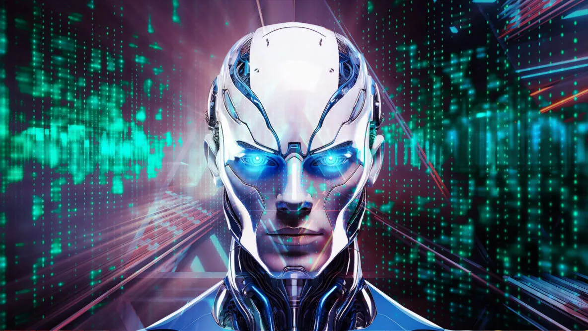 Le visage d’A.D.A.M., une intelligence artificielle